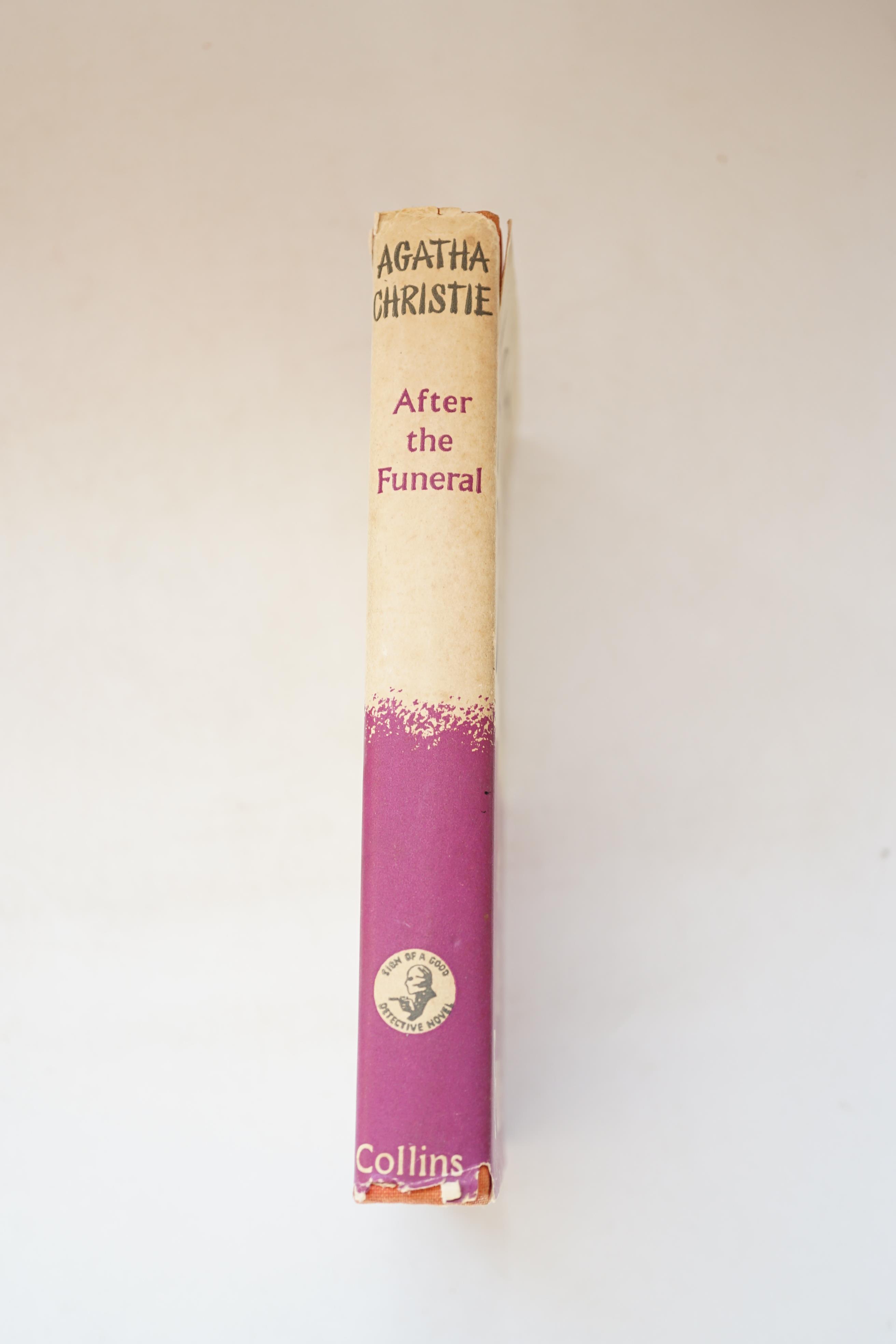 Christie, Agatha - After the Funeral, 1st edition, cloth, in unclipped d/j, Collins, for The Crime Club, London, 1953